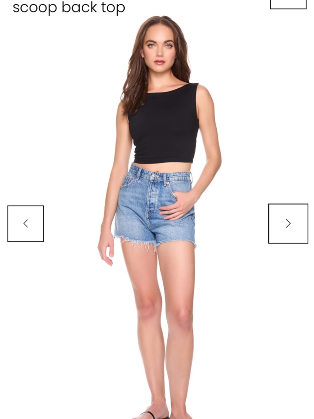 New with tags! Susana Monaco Black Scoop-Back Crop Tank Top